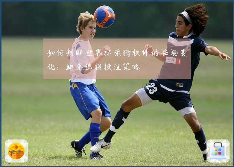 如何判断世界杯竞猜软件的临场变化，避免选错投注策略